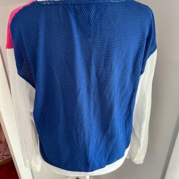TOMMY Hilfiger sport colourblocked cropped mesh sweater - Picture 5 of 7